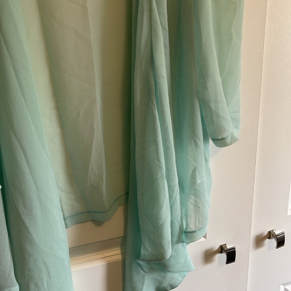 UK2LA sheer Tiffany blue jacket size large - Picture 3 of 3